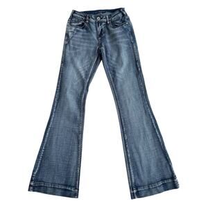 Just Tuff Jeans Women’s Size W27 L 33 Blue Cowgirl Tuff Co Flare
